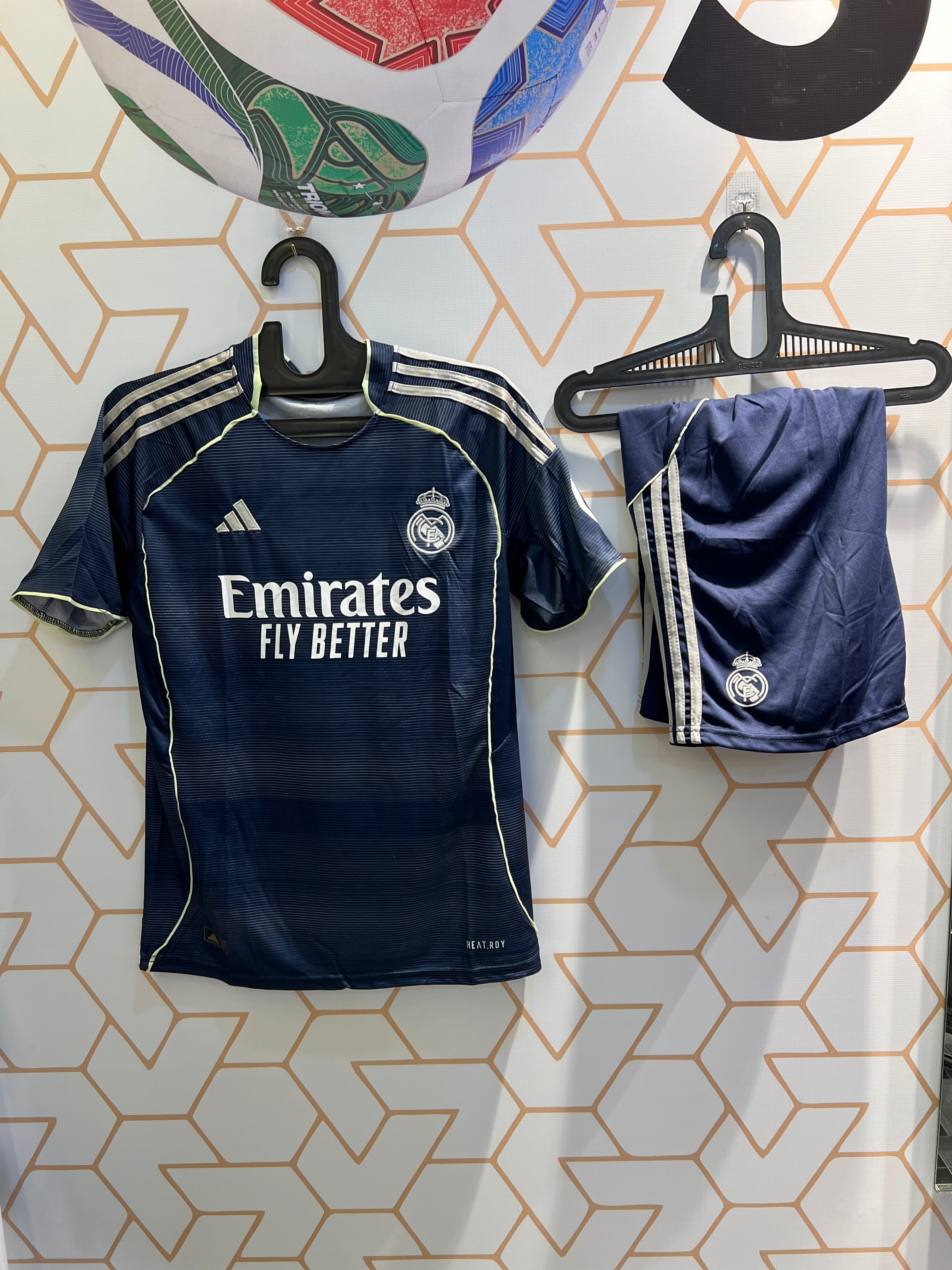 Real Madrid Away 2nd 25/26 Football Kit – Official Grey Jersey & Shorts | Master Quality