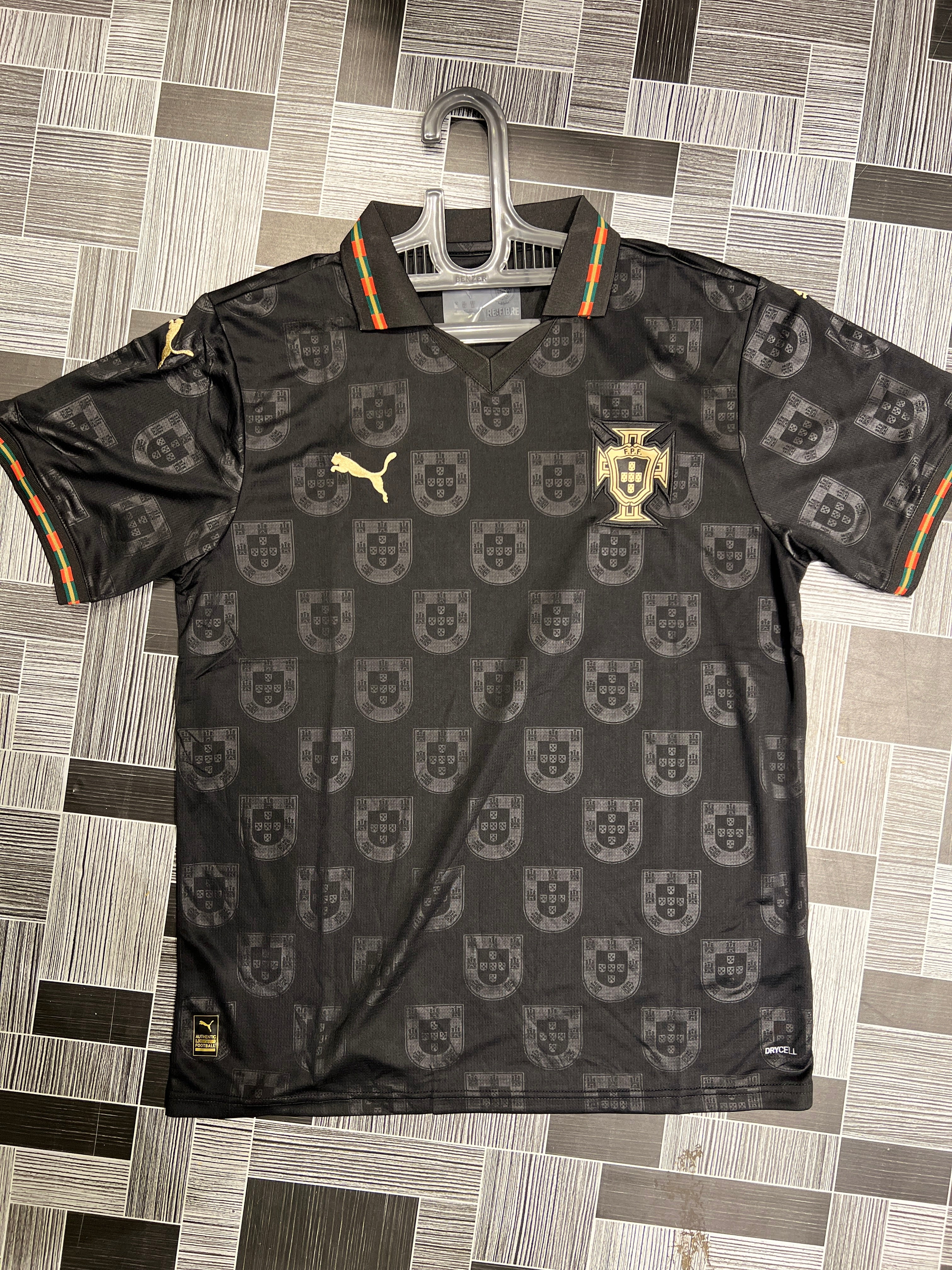 Portugal Panther Edition Jersey – Master Quality Black Football Shirt
