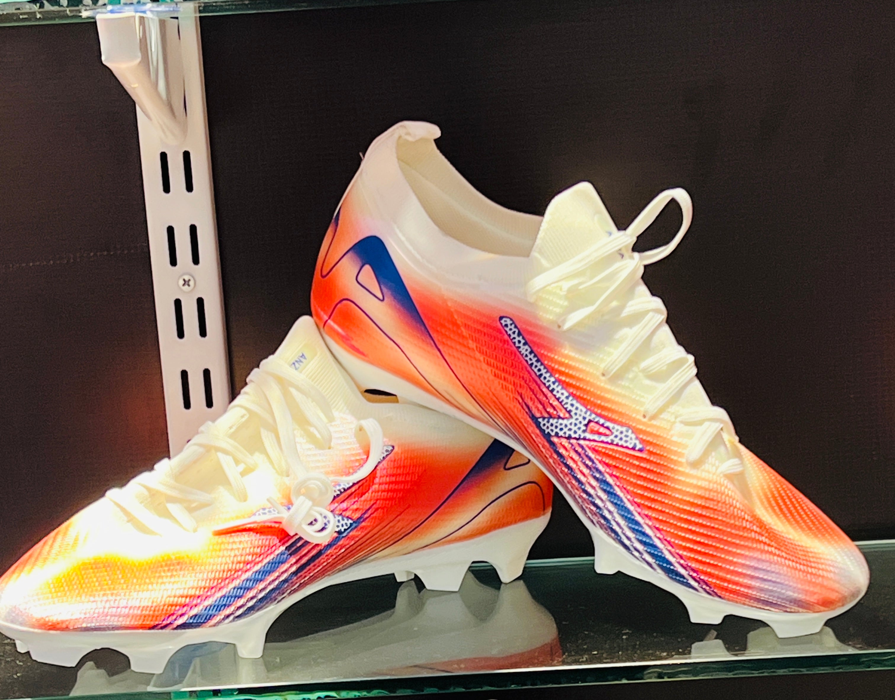 ANZA football boots lineup showcasing various colors and styles