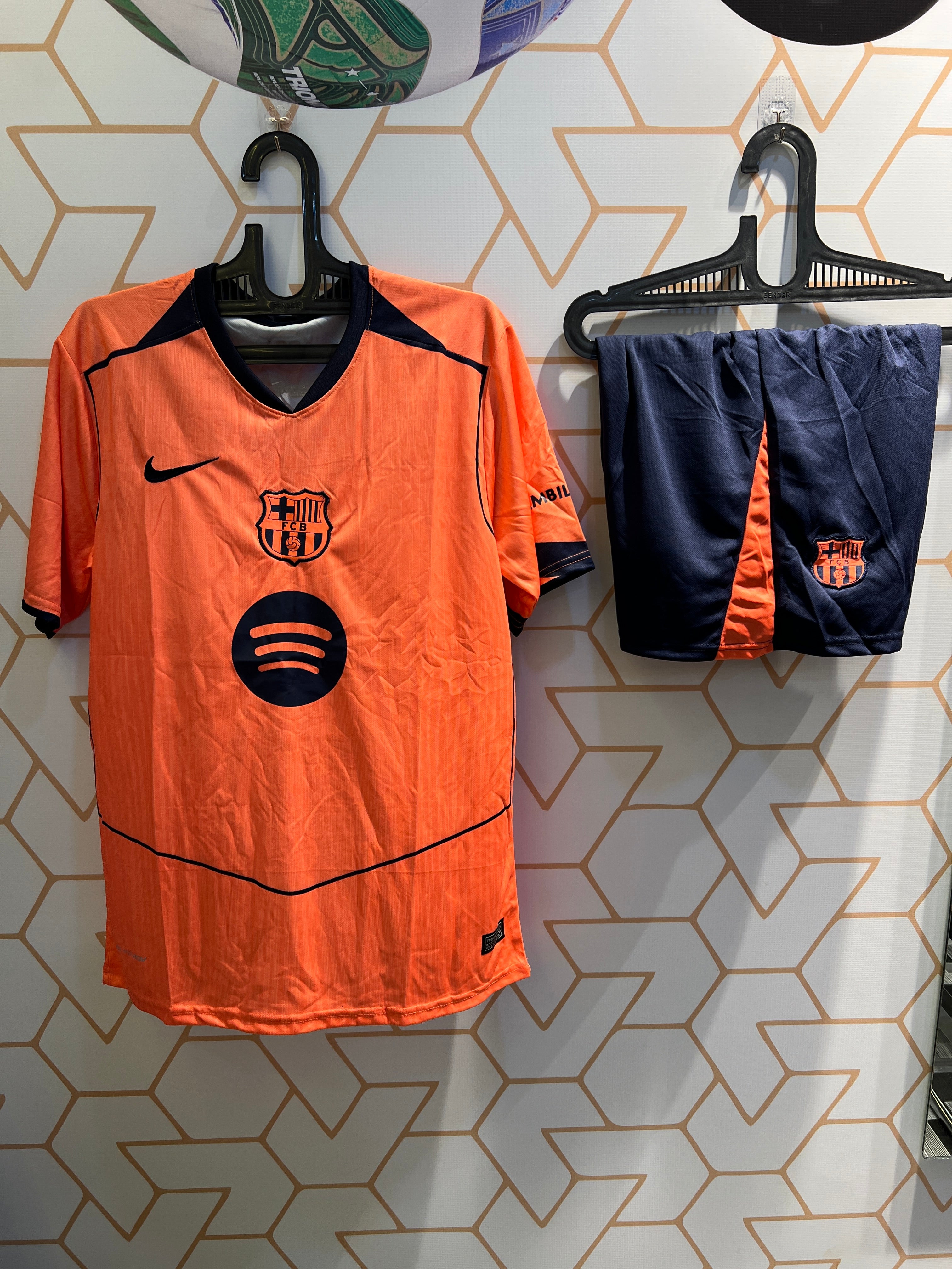 FC Barcelona Away 3rd Orange Kit 25/26 – Official Barça Jersey & Shorts