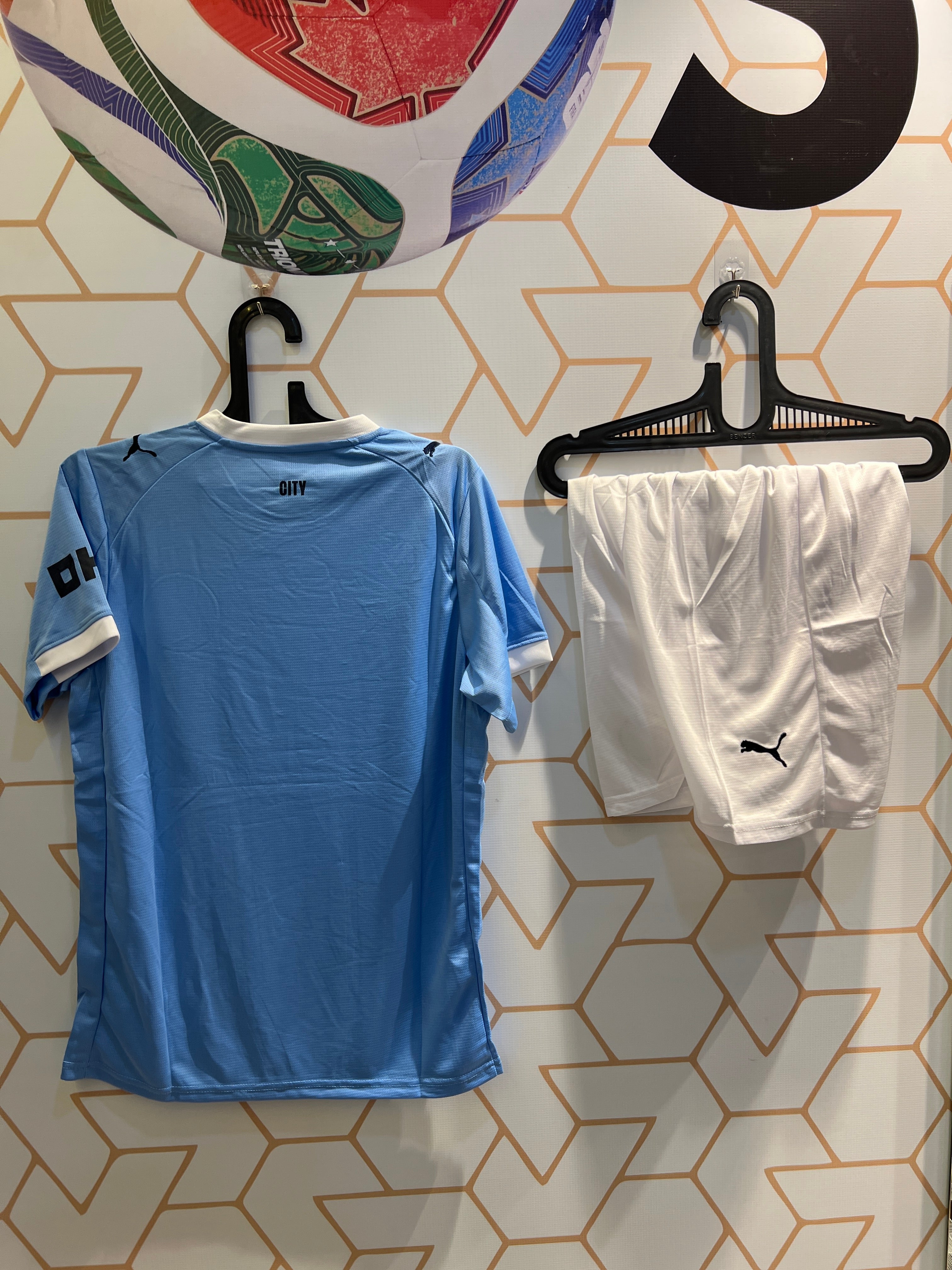 Manchester City 25/26 Home Kit back view premium quality blue football outfit India