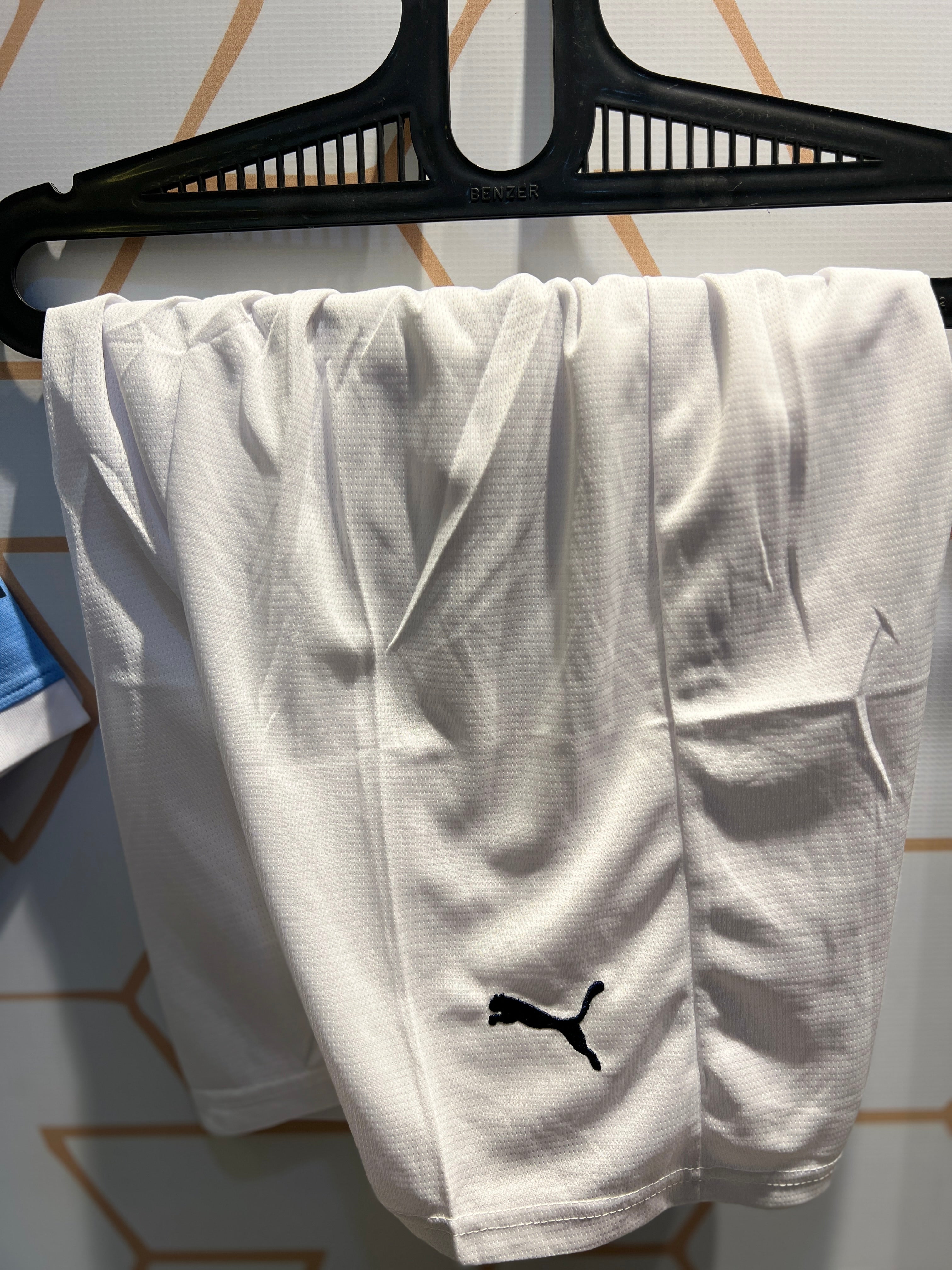 Player wearing Manchester City Home Blue 25/26 Kit official football jersey