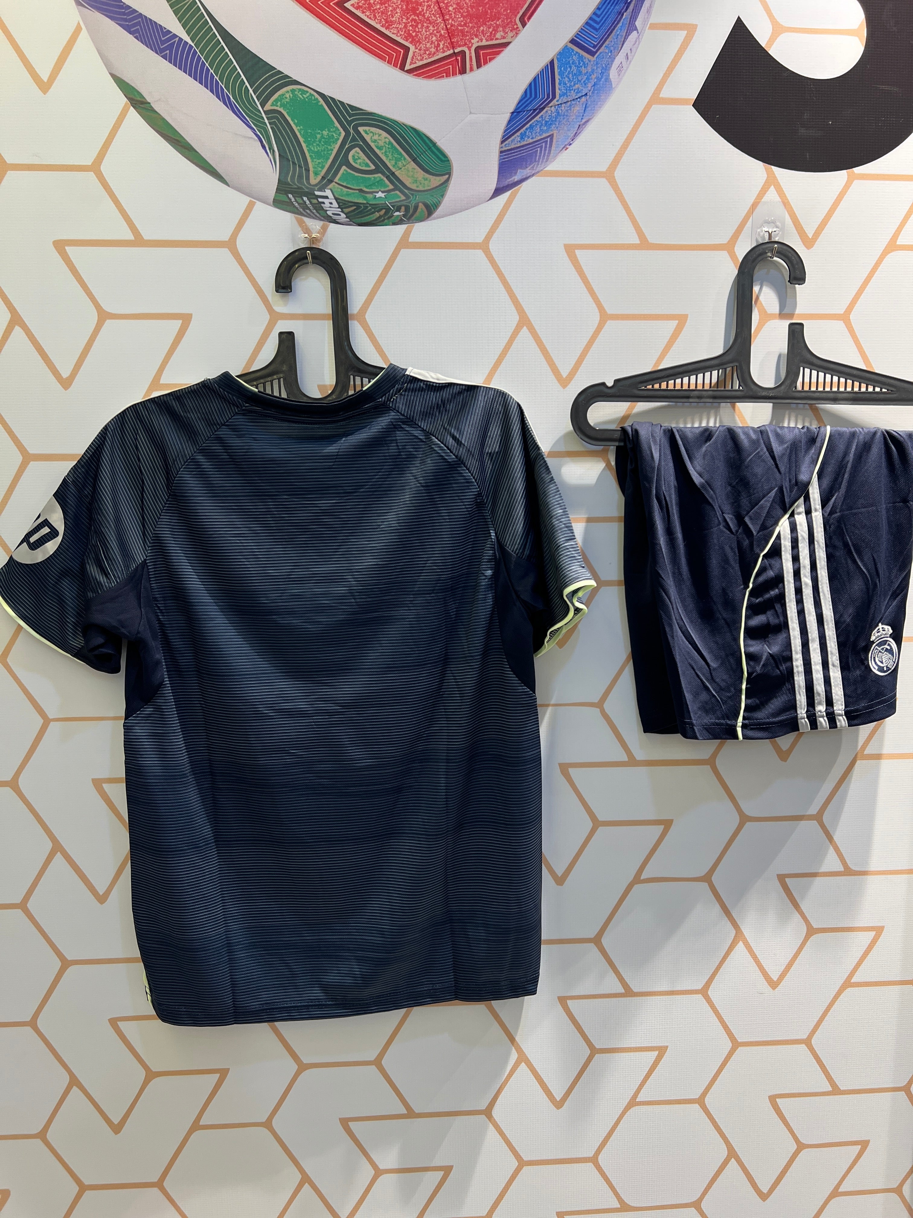 Real Madrid 25/26 Away 2nd Grey Kit back view premium design football outfit India