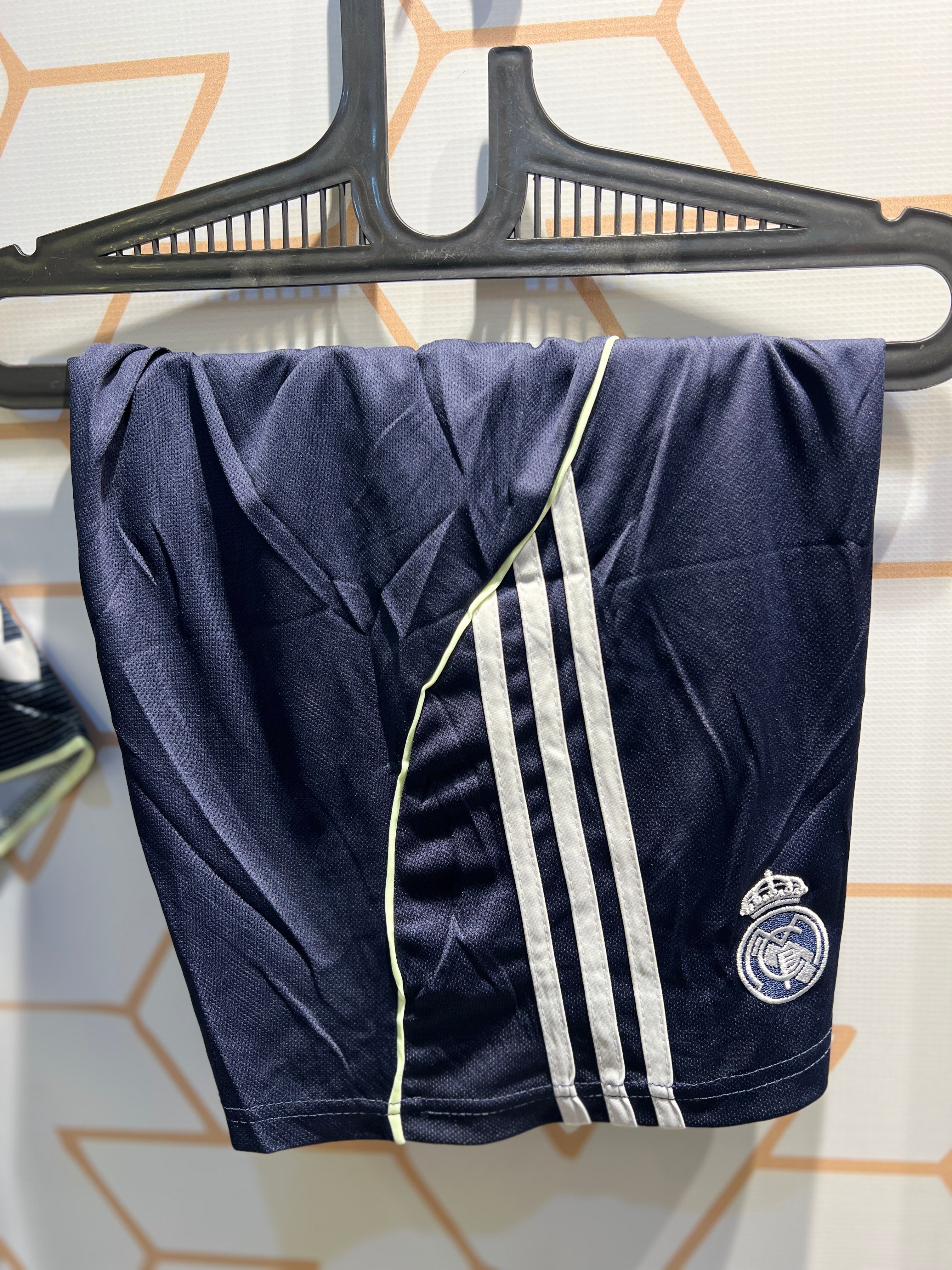 Player wearing Real Madrid Away 2nd 25/26 Grey Kit during football match training